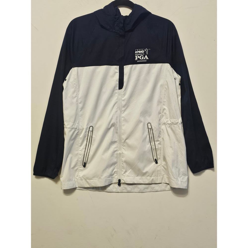 Polo Ralph Lauren Womens KPMG PGA‎ Championship Windbreaker Jacket Navy White M